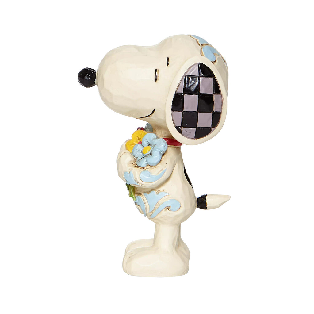 Peanuts by Jim Shore <br> Mini Snoopy with Flowers