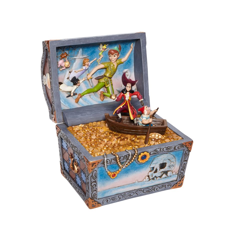 DISNEY TRADITIONS<BR>Peter Pan Treasure Chest Scene<BR>"Treasure-strewn Tableau"