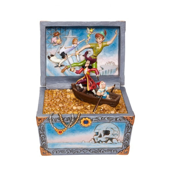 DISNEY TRADITIONS<BR>Peter Pan Treasure Chest Scene<BR>"Treasure-strewn Tableau"