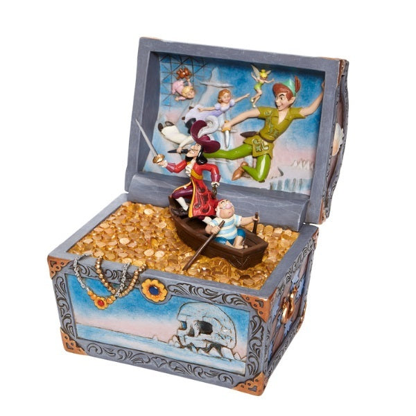 DISNEY TRADITIONS<BR>Peter Pan Treasure Chest Scene<BR>"Treasure-strewn Tableau"