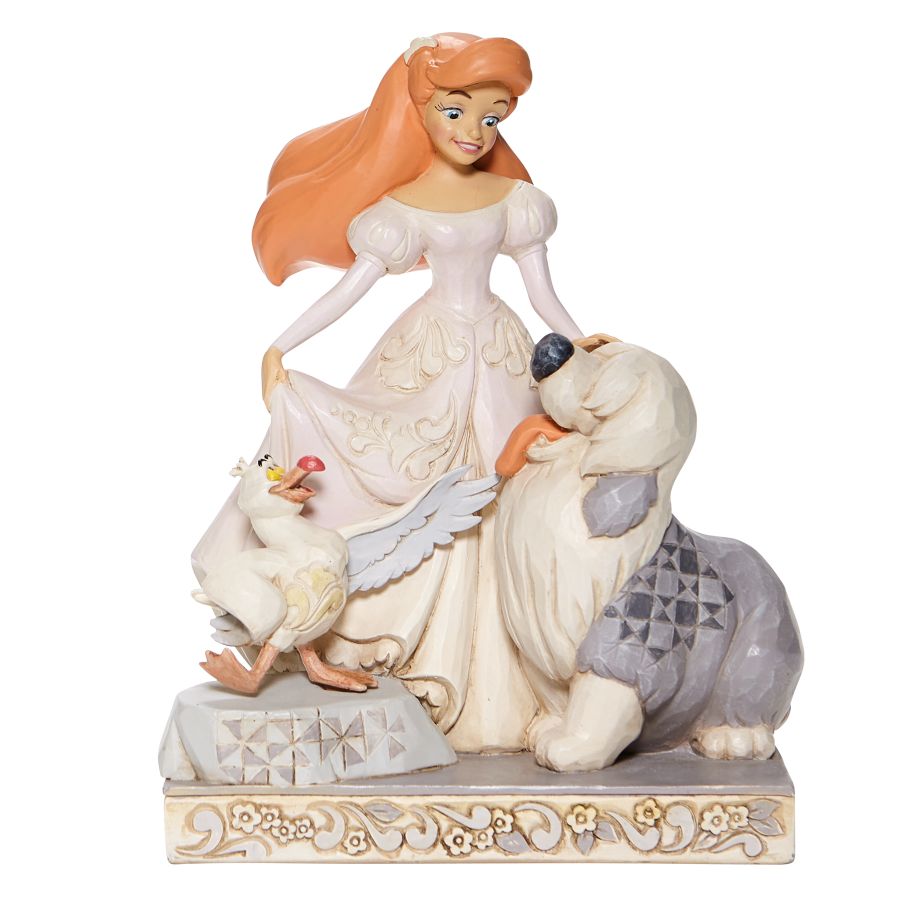 DISNEY TRADITIONS <BR> White Woodland Ariel <BR> “Spirited Siren”