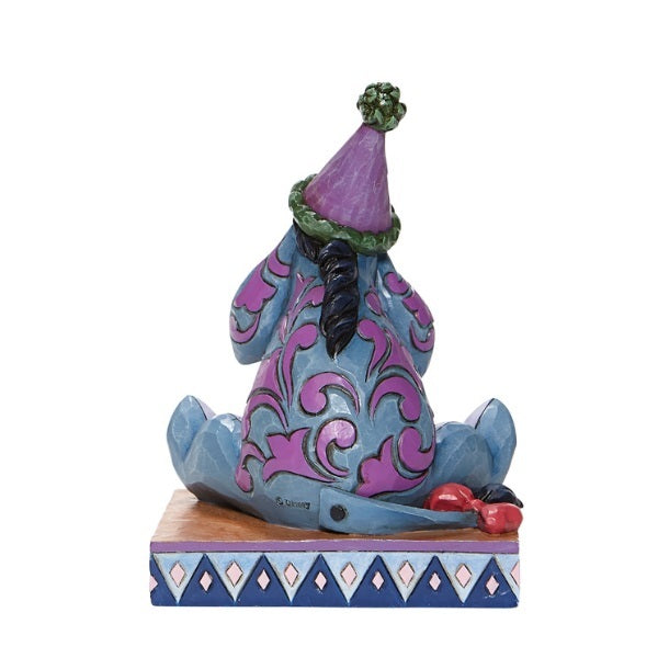 DISNEY TRADITIONS<BR> Eeyore with Birthday Hat/Horn <BR> “Birthday Blues"