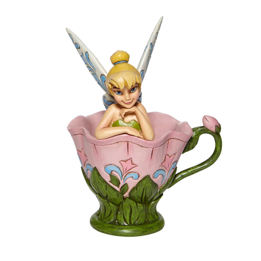 DISNEY TRADITIONS<BR>  Tink Sitting in Flower<BR>“A Spot of Tink”