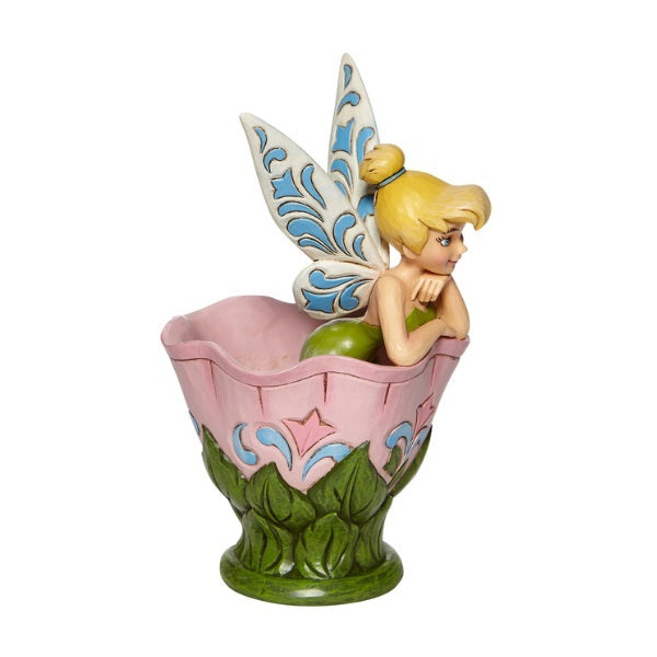 DISNEY TRADITIONS<BR>  Tink Sitting in Flower<BR>“A Spot of Tink”