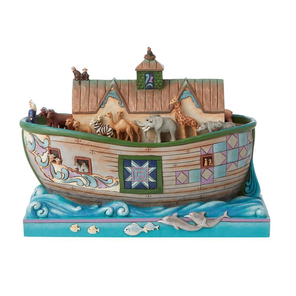 Heartwood Creek <br>Noah's Ark (21cm) <br>"Set Sail With Faith That Doesn't Fail"