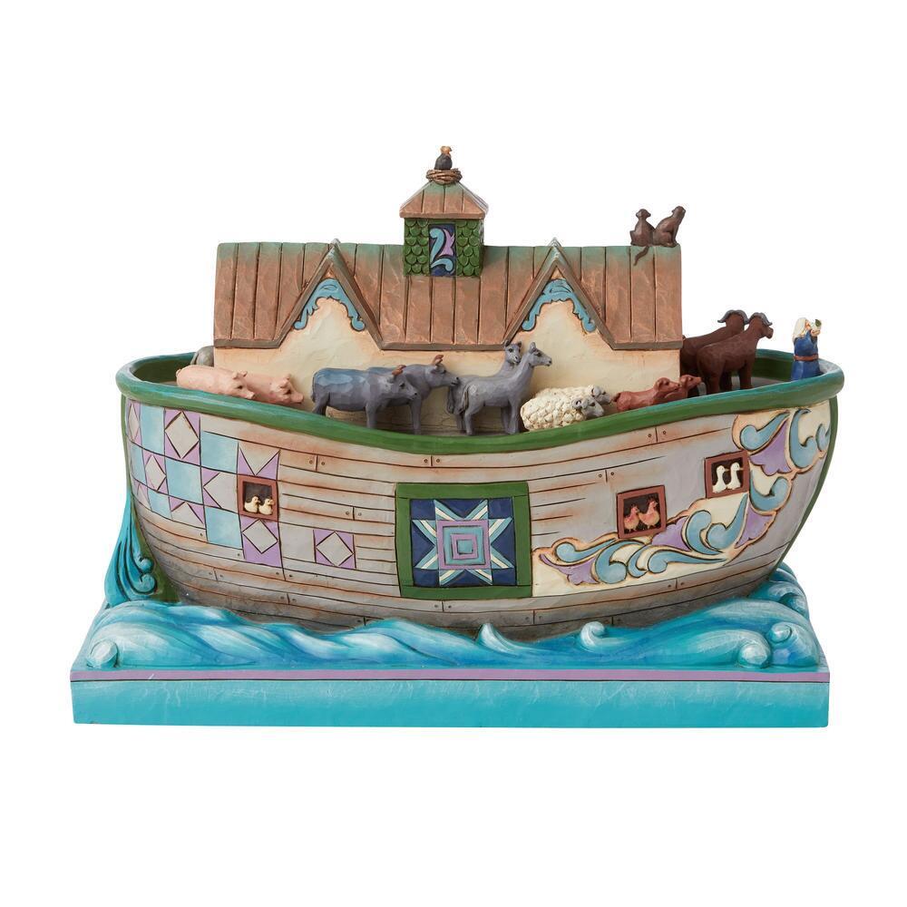 Heartwood Creek <br>Noah's Ark (21cm) <br>"Set Sail With Faith That Doesn't Fail"