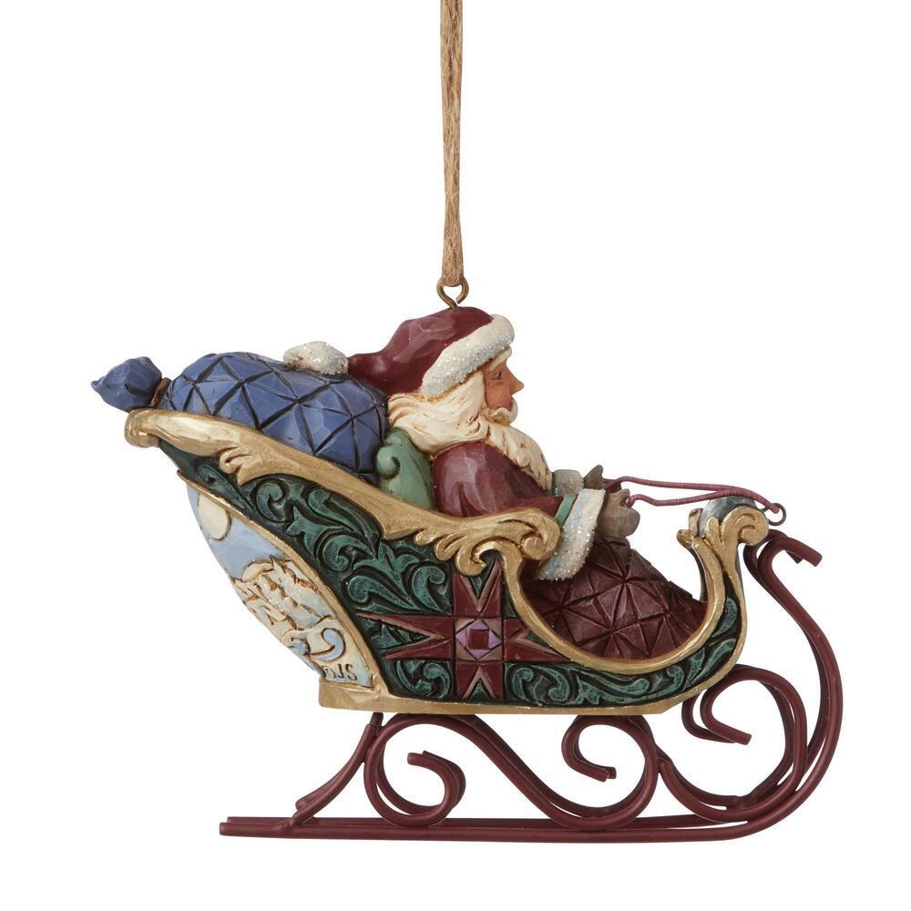 Heartwood Creek <br> Santa in Sleigh Hanging Ornament - Limited Edition