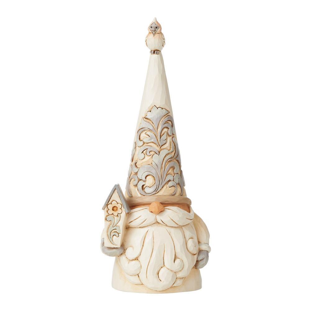 Heartwood Creek<br> White Woodland Gnome <br> Holiday Birdhouse (18cm) <br> "Gnome Tweet Gnome"