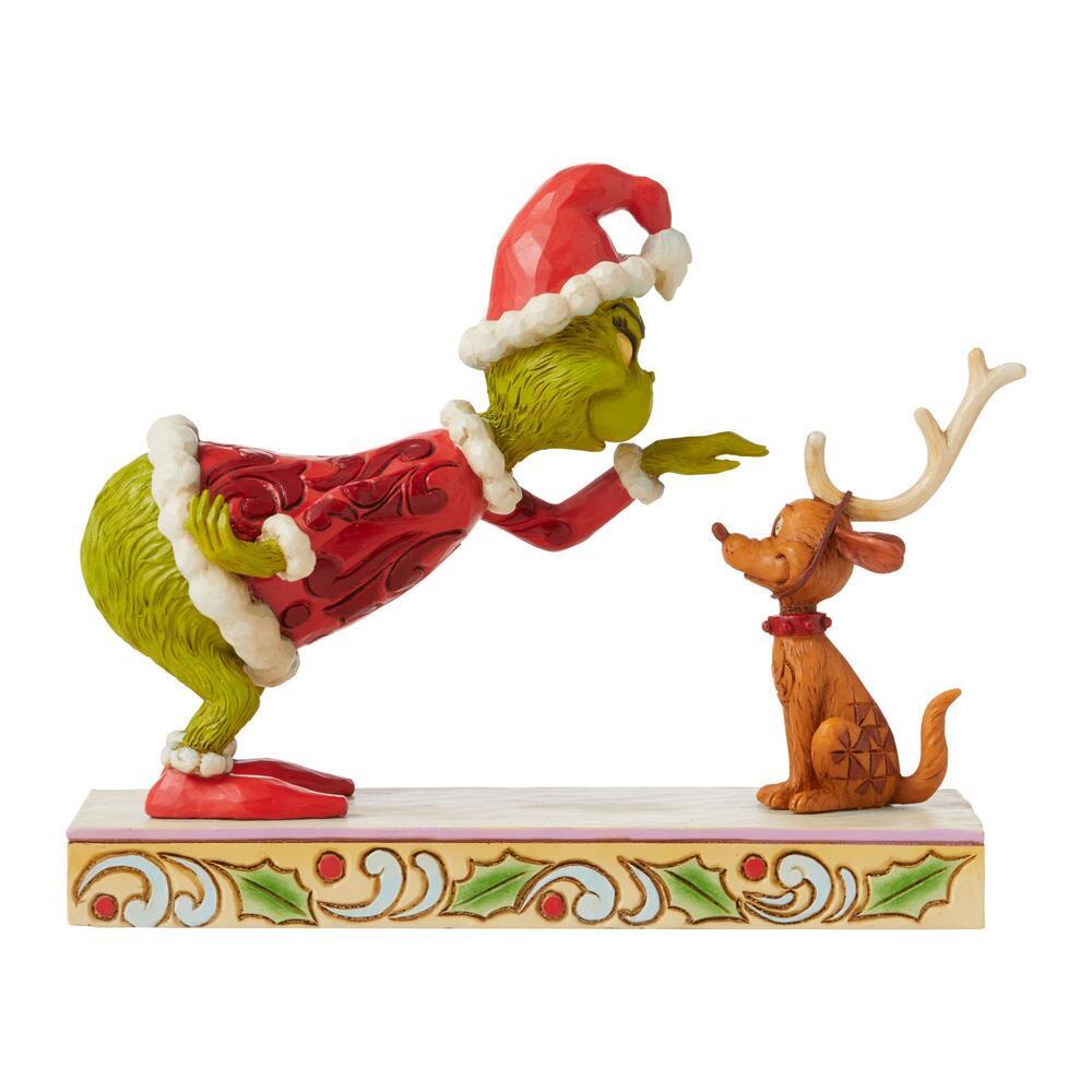 Grinch by Jim Shore <br> 14cm Grinch Patting Max