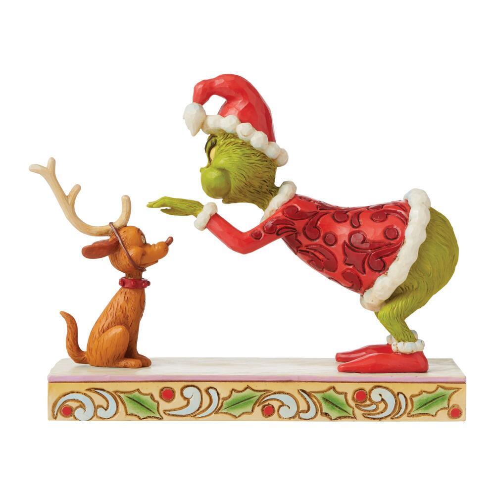 Grinch by Jim Shore <br> 14cm Grinch Patting Max