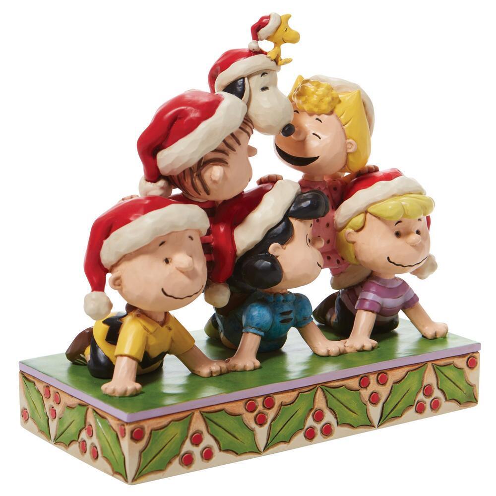 Peanuts by Jim Shore <br> Peanuts Holiday Pyramid <br> "Stacked With Friendship"