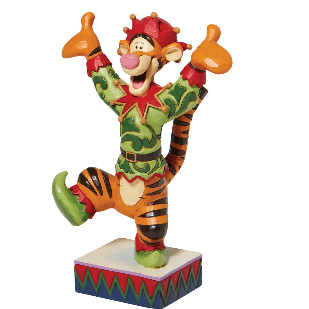 DISNEY TRADITIONS<BR> Tigger Dressed as Elf<BR>“Ecstatic Elf”