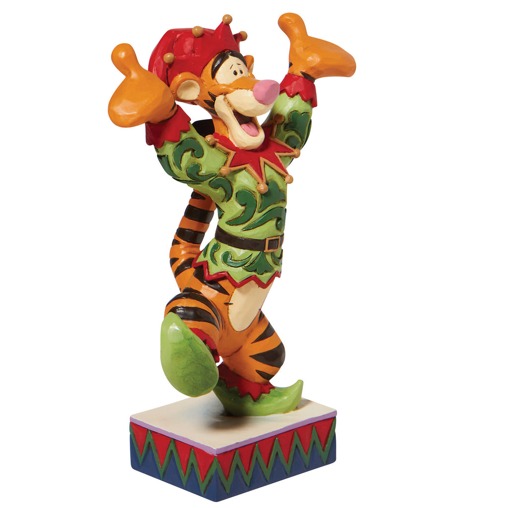 DISNEY TRADITIONS<BR> Tigger Dressed as Elf<BR>“Ecstatic Elf”