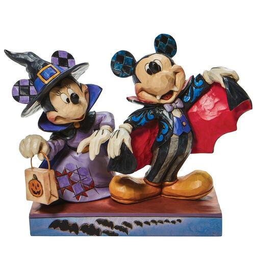 SALE - 30% OFF <br> DISNEY TRADITIONS <br> Mickey and Minnie Halloween <br> "Terrifying Trick-or-Treaters"