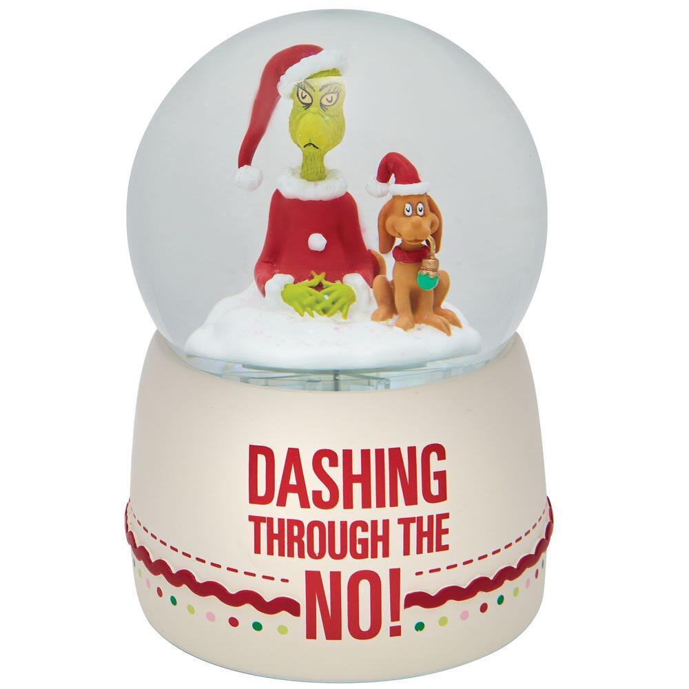 D56 POSSIBLE DREAMS <br> Grinch 100mm Musical Waterball