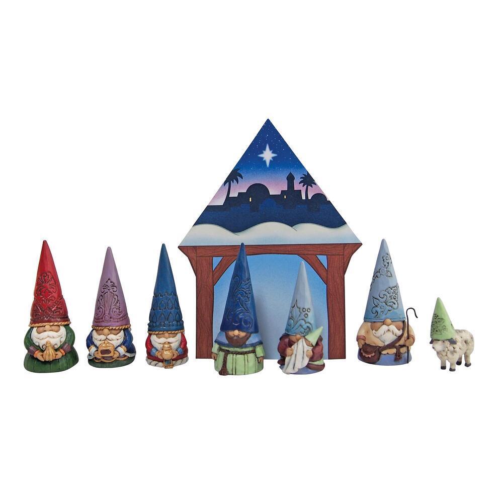 Heartwood Creek <br> Christmas Gnome Mini Nativity (Set of 8) <br> "The First Gnoel"