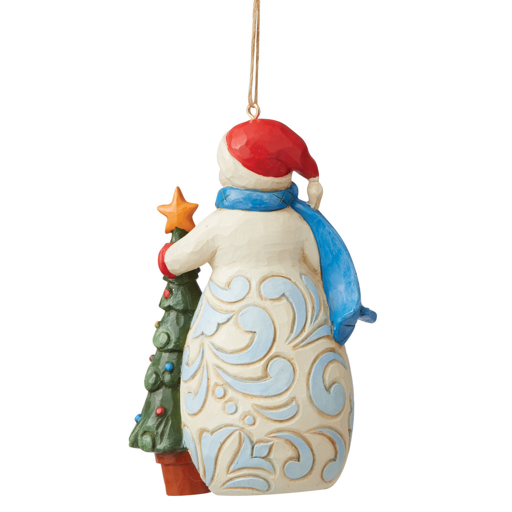 Heartwood Creek  <br> Hanging Ornament <br> Snowman With Tree