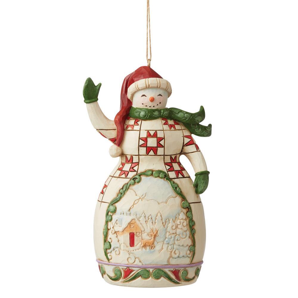 Heartwood Creek  <br> Hanging Ornament <br> Red & Green Snowman