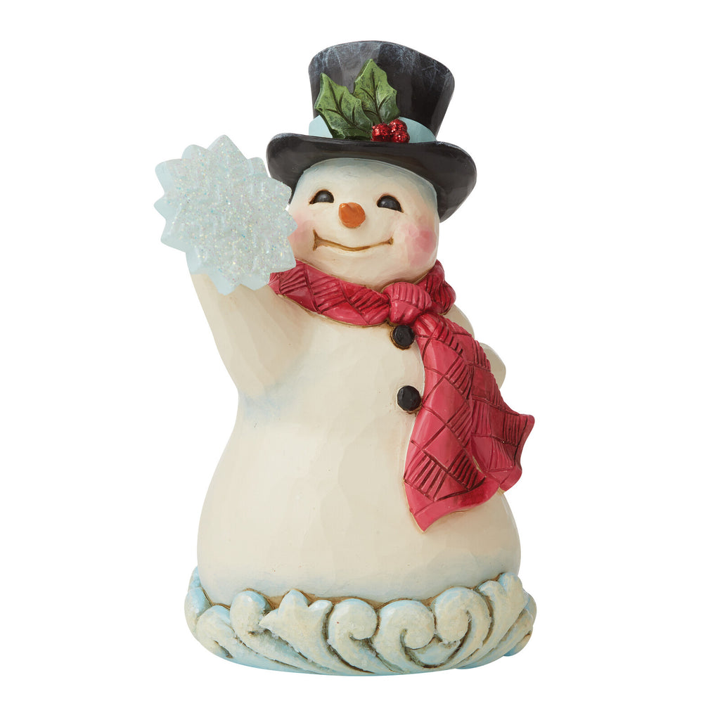 Heartwood Creek <br>Winter Wonderland <br> Snowman with Snowflake <br> "Winter's Simple Joys"