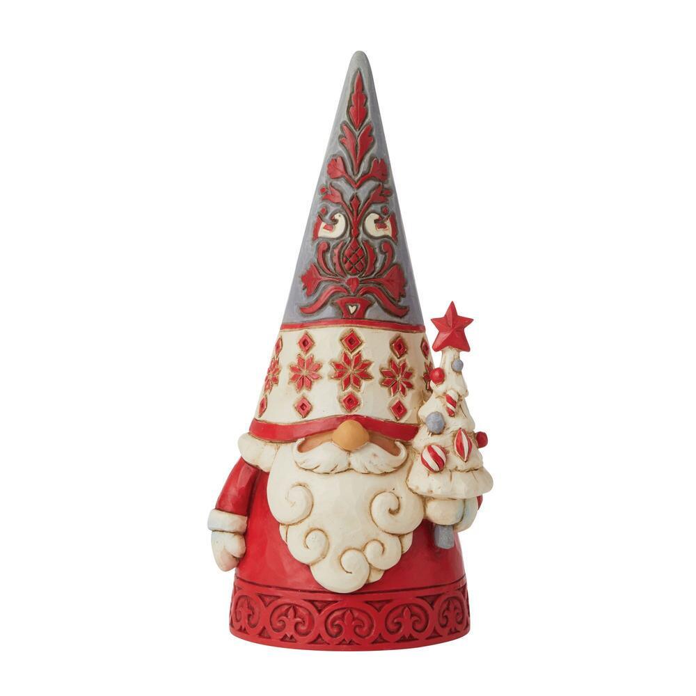 Heartwood Creek <br> Nordic Noel <br> Gnome with Tree (16cm)<br> "Tomte Tidings”