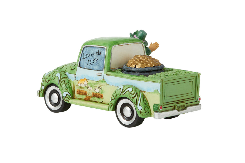 Heartwood Creek <br>Leprechaun in Green Truck <br> "Truck Load Of Luck"