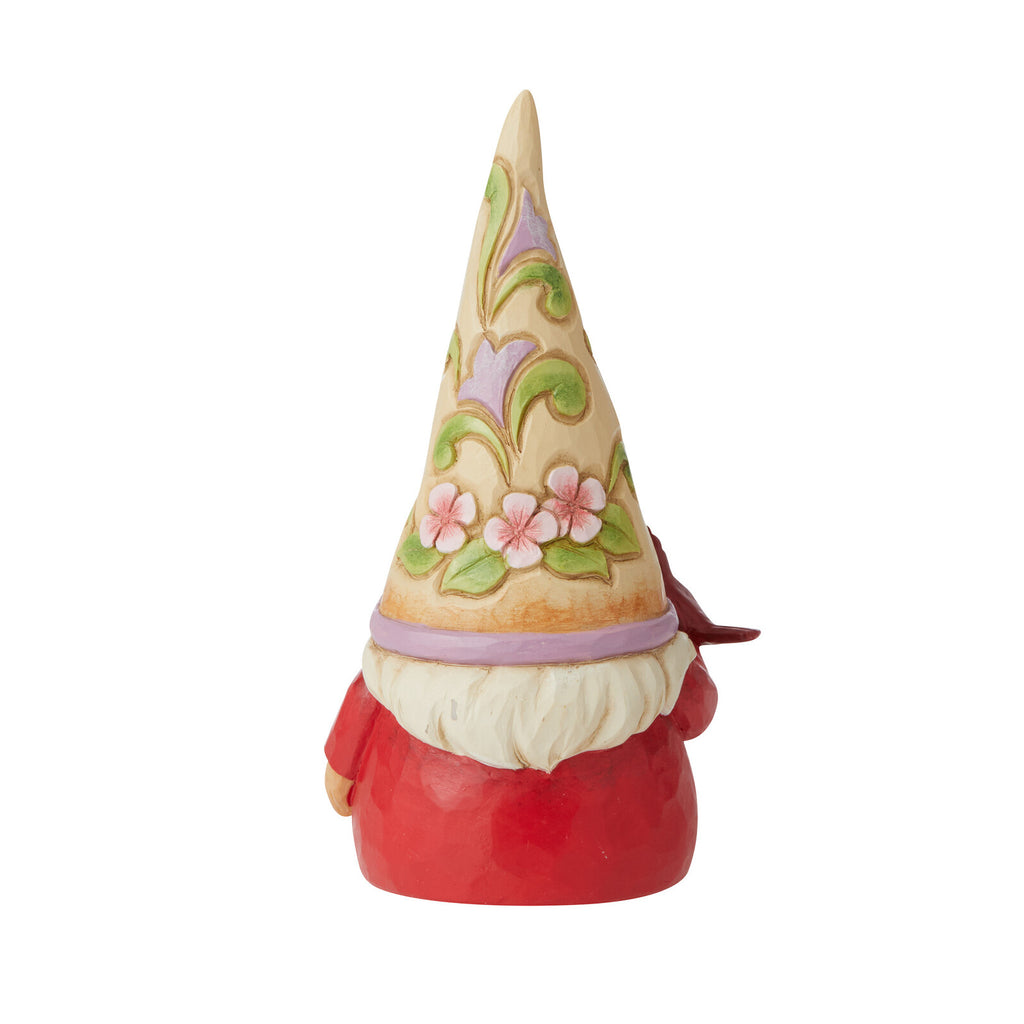 Heartwood Creek <br> Gnome With Cardinal  (12cm ) <br> "Redbird Beauty"