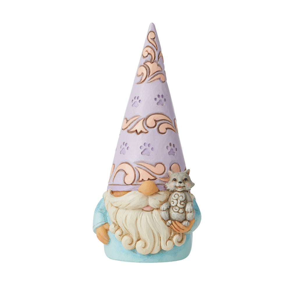 Heartwood Creek <br> Gnome With Cat (14.5cm ) <br>  "Purr-fect Gnome"