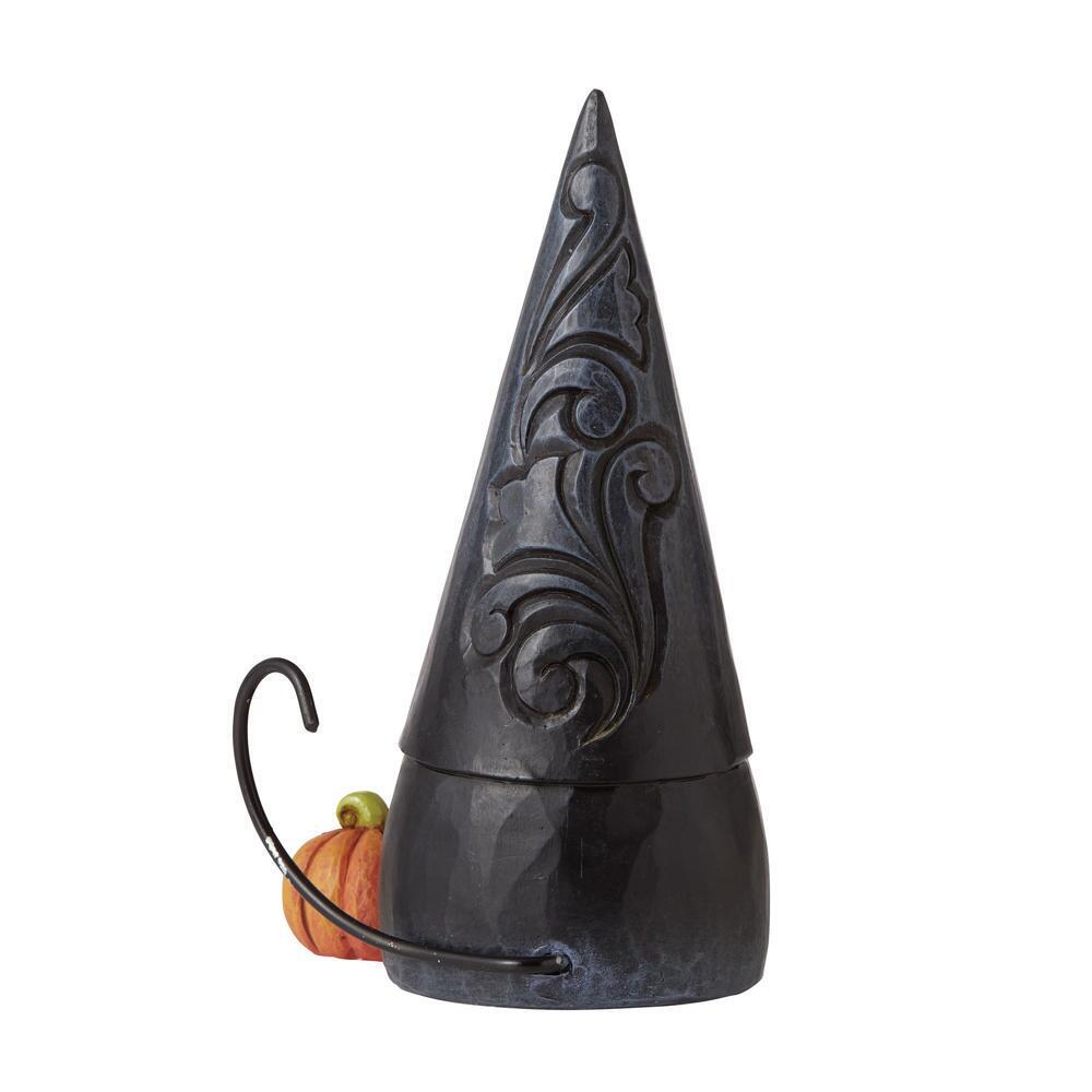 Heartwood Creek <br> Black Cat Gnome (12cm) <br> "Fraidy Cat"