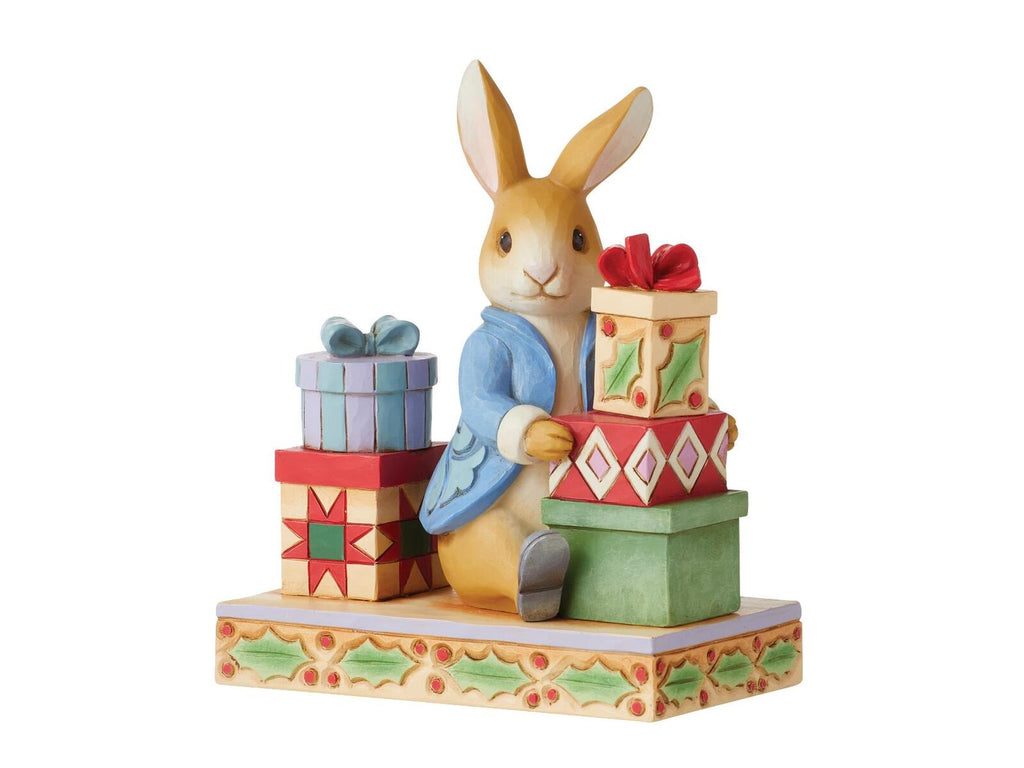 Beatrix Potter by Jim Shore <br> Peter With Presents <br> "Presents of Happiness, Joy & Love"