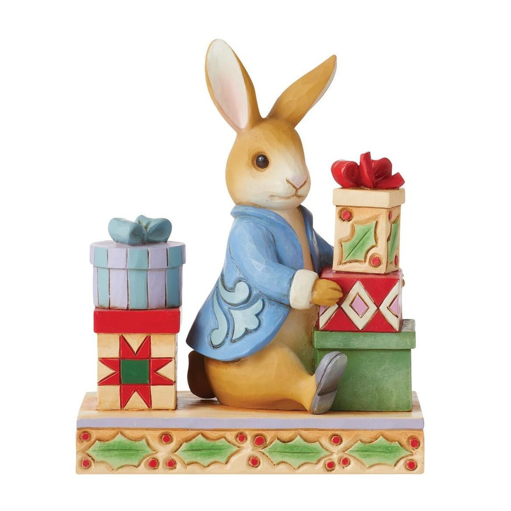 Beatrix Potter by Jim Shore <br> Peter With Presents <br> "Presents of Happiness, Joy & Love"