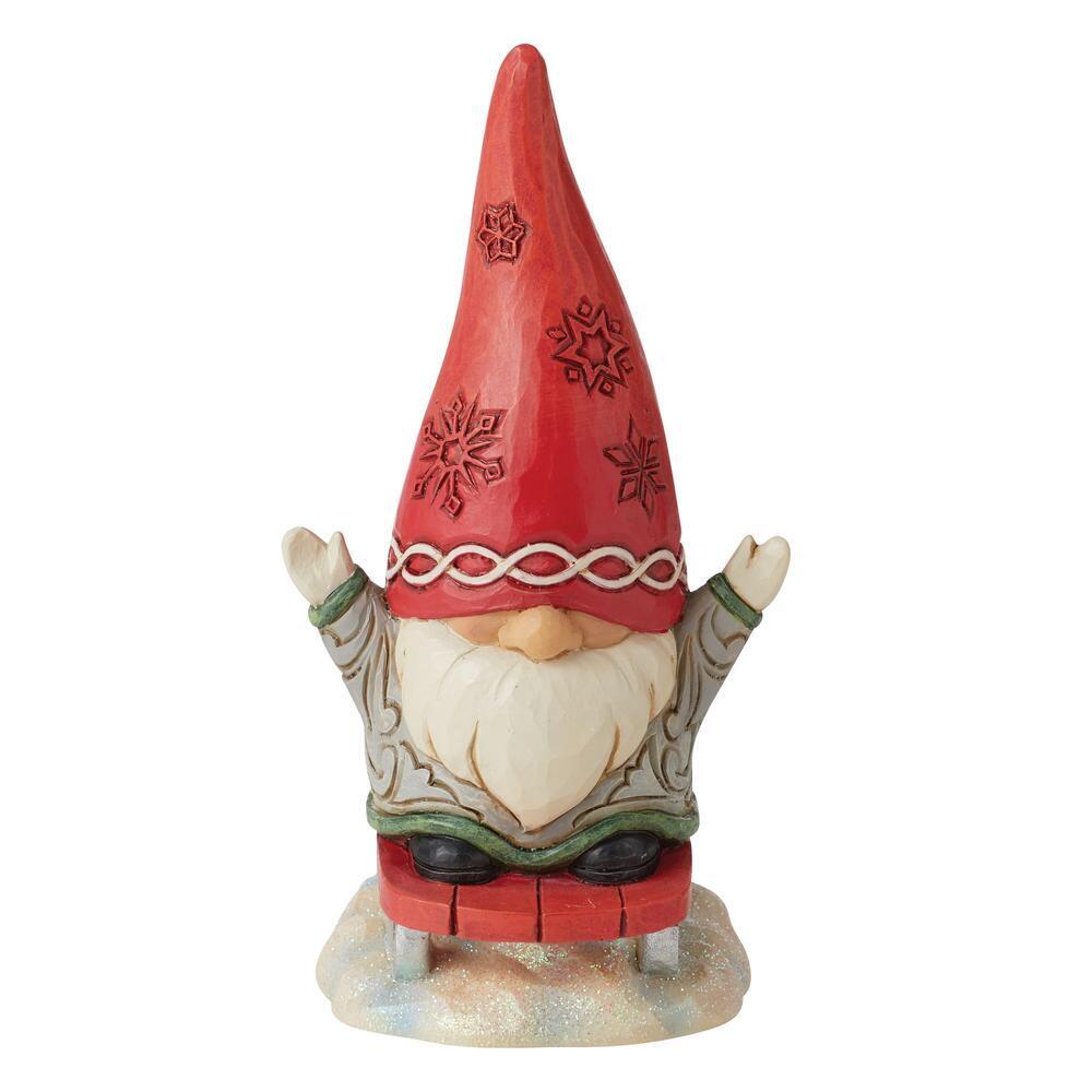 Heartwood Creek<br> Gnome Sledding (13.5cm) <br> "Snow Much Fun!"