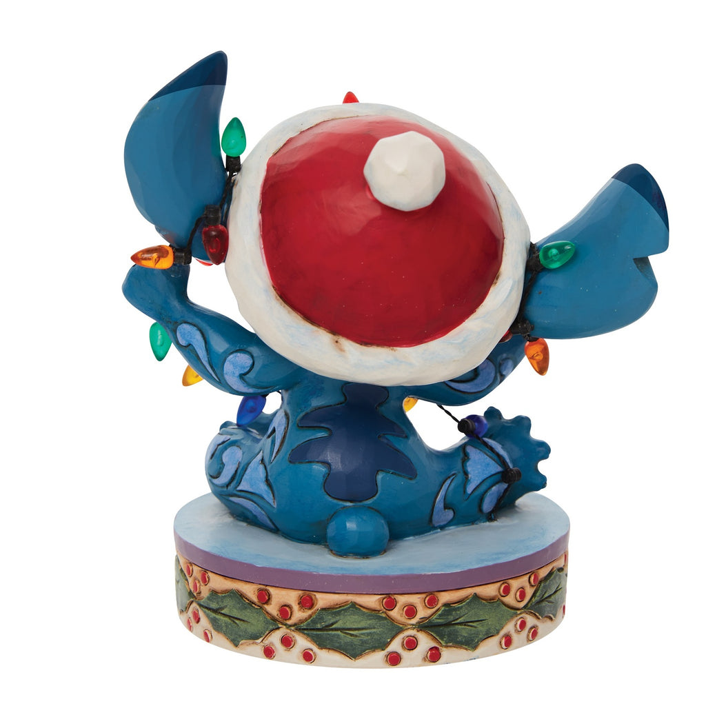 DISNEY TRADITIONS <br> Stitch Wrapped in Lights <BR> "Wrapped in Christmas Lights"