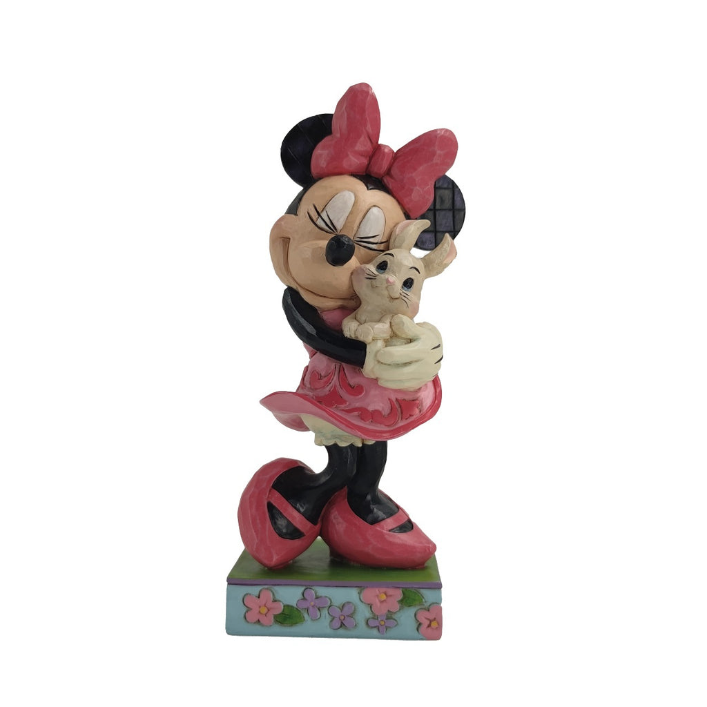 DISNEY TRADITIONS <br> Minnie with Bunny <BR> “Sweet Spring Snuggle”