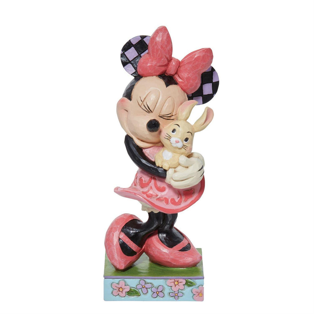 DISNEY TRADITIONS <br> Minnie with Bunny <BR> “Sweet Spring Snuggle”