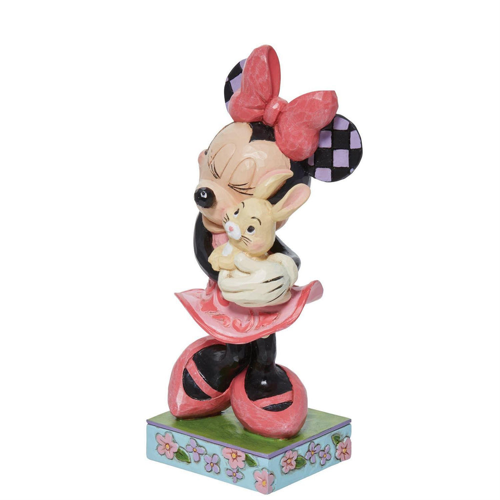 DISNEY TRADITIONS <br> Minnie with Bunny <BR>“Sweet Spring Snuggle”