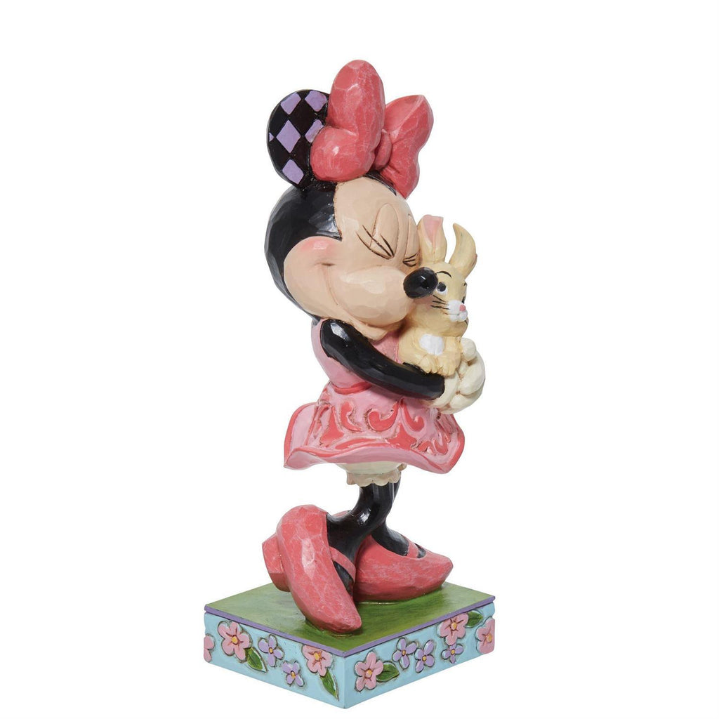 DISNEY TRADITIONS <br> Minnie with Bunny <BR>“Sweet Spring Snuggle”