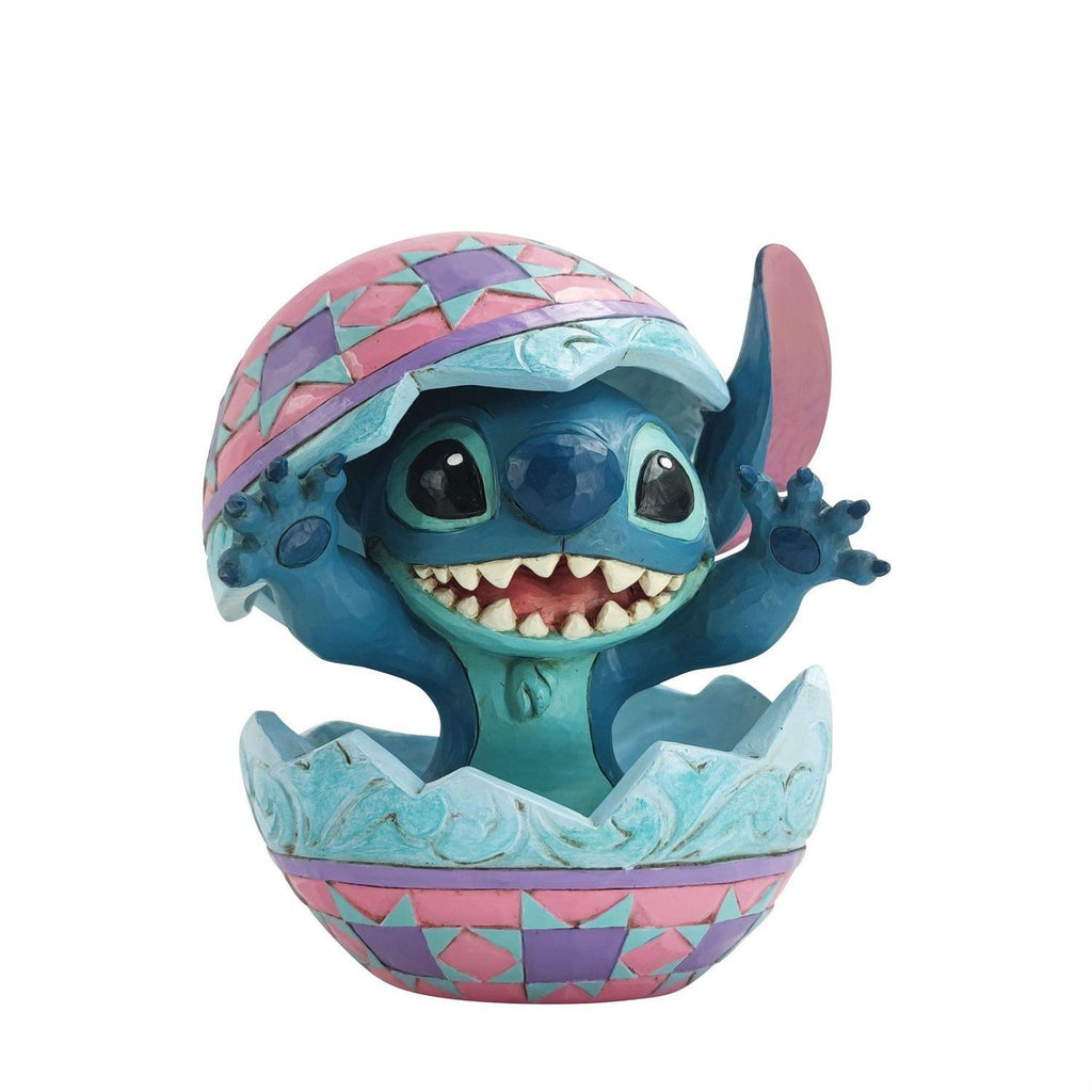 DISNEY TRADITIONS <br> Stitch Hatching Egg <BR> "An Alien Hatched!"