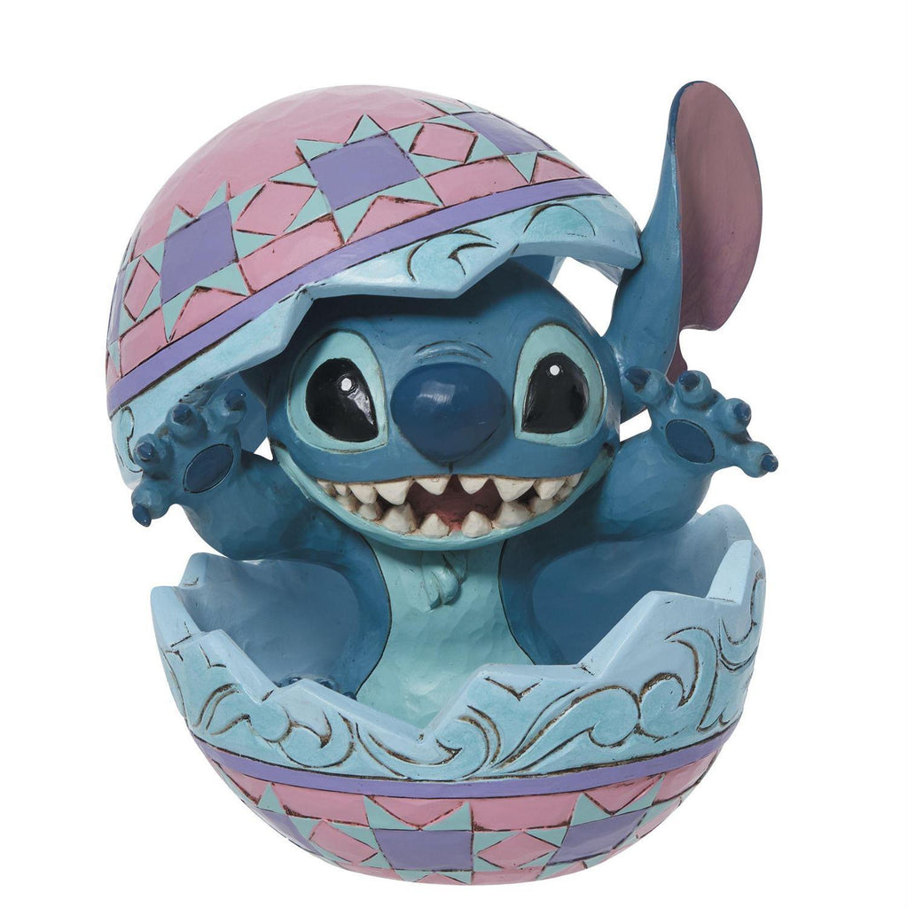 DISNEY TRADITIONS <br> Stitch Hatching Egg <BR> "An Alien Hatched!"