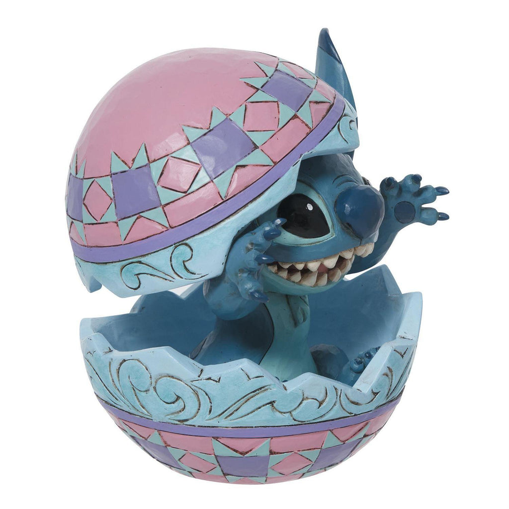 DISNEY TRADITIONS <br> Stitch Hatching Egg <BR> "An Alien Hatched!"