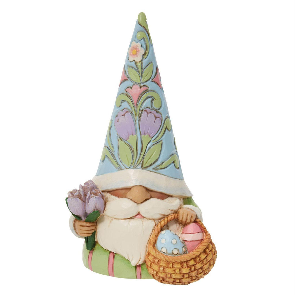 Heartwood Creek <br> Easter Gnome With Basket Of Eggs (12cm) <br> "Gnomebunny Loves Easter More"