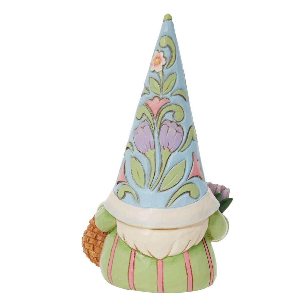 Heartwood Creek <br> Easter Gnome With Basket Of Eggs (12cm) <br> "Gnomebunny Loves Easter More"