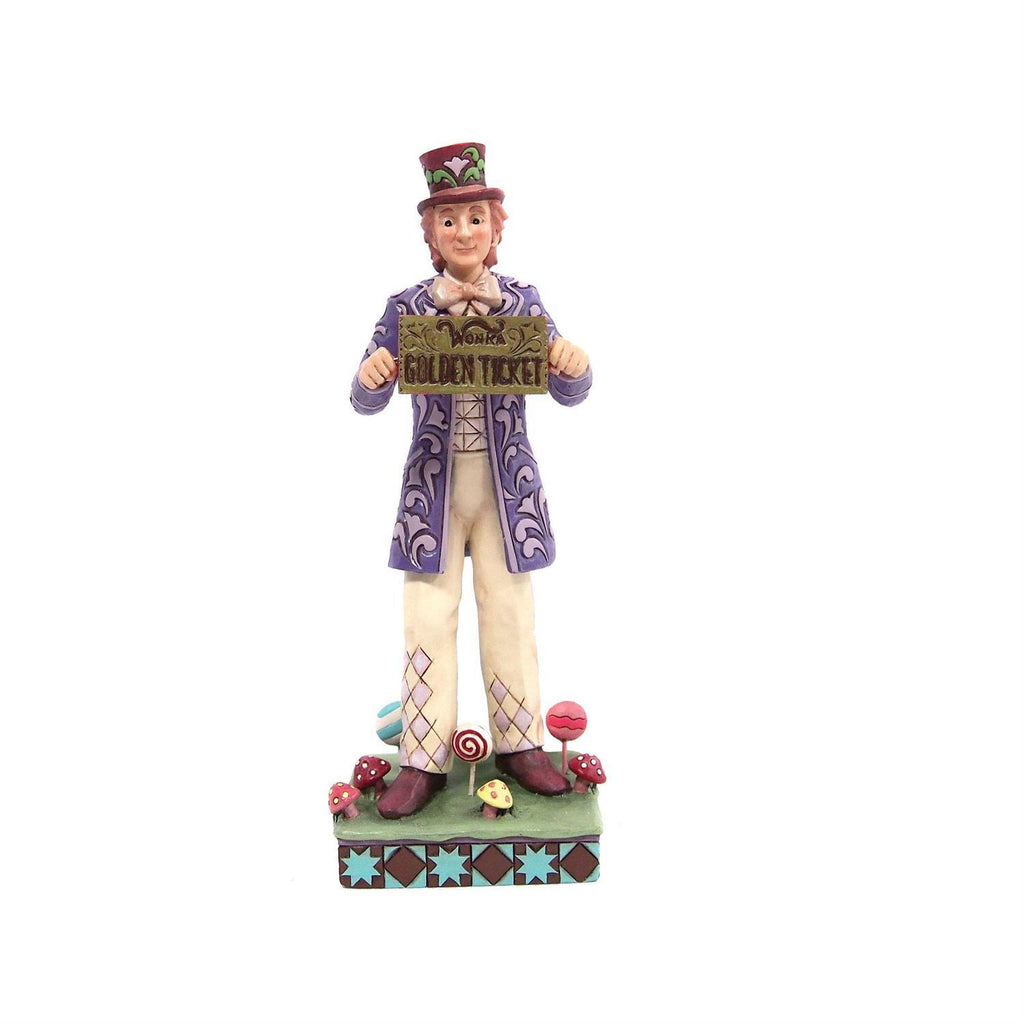 Willy Wonka by Jim Shore <br> Willy Wonka with Rotating Chocolate (18cm)