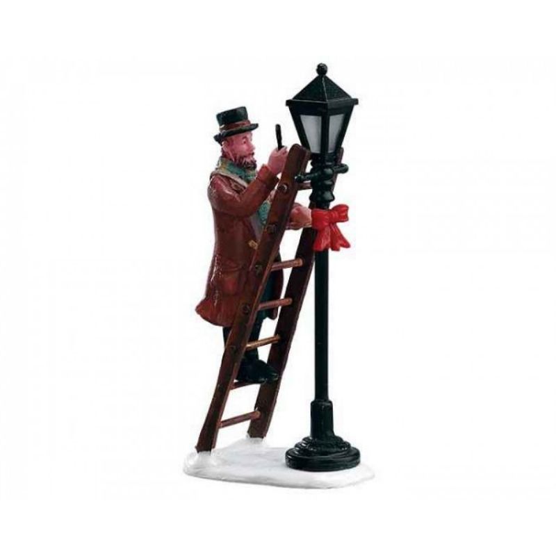 Lemax Figurine <br> Lamplighter (on Ladder)