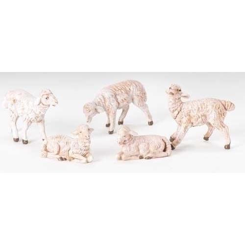 FONTANINI 5" -  WHITE SHEEP FIGURINE <br> 5 Assorted (Price is for Each)