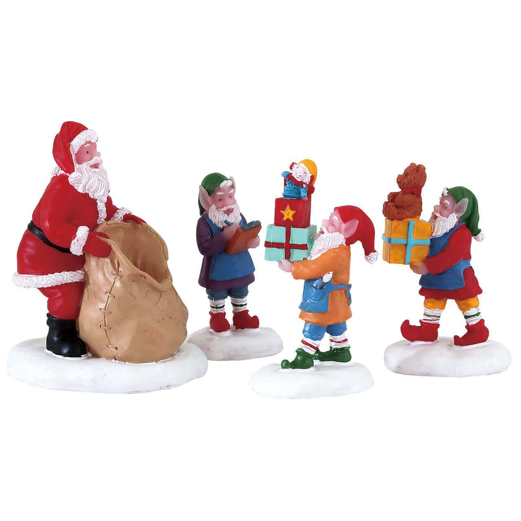 Lemax Figurine <br> Present Procession, Set of 4