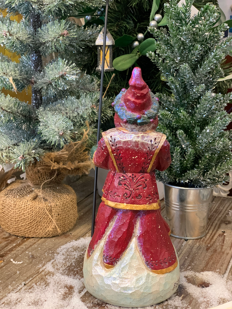 SALE <br> Pam Schifferl <br> Winter's Eve<br> Santa with Lantern