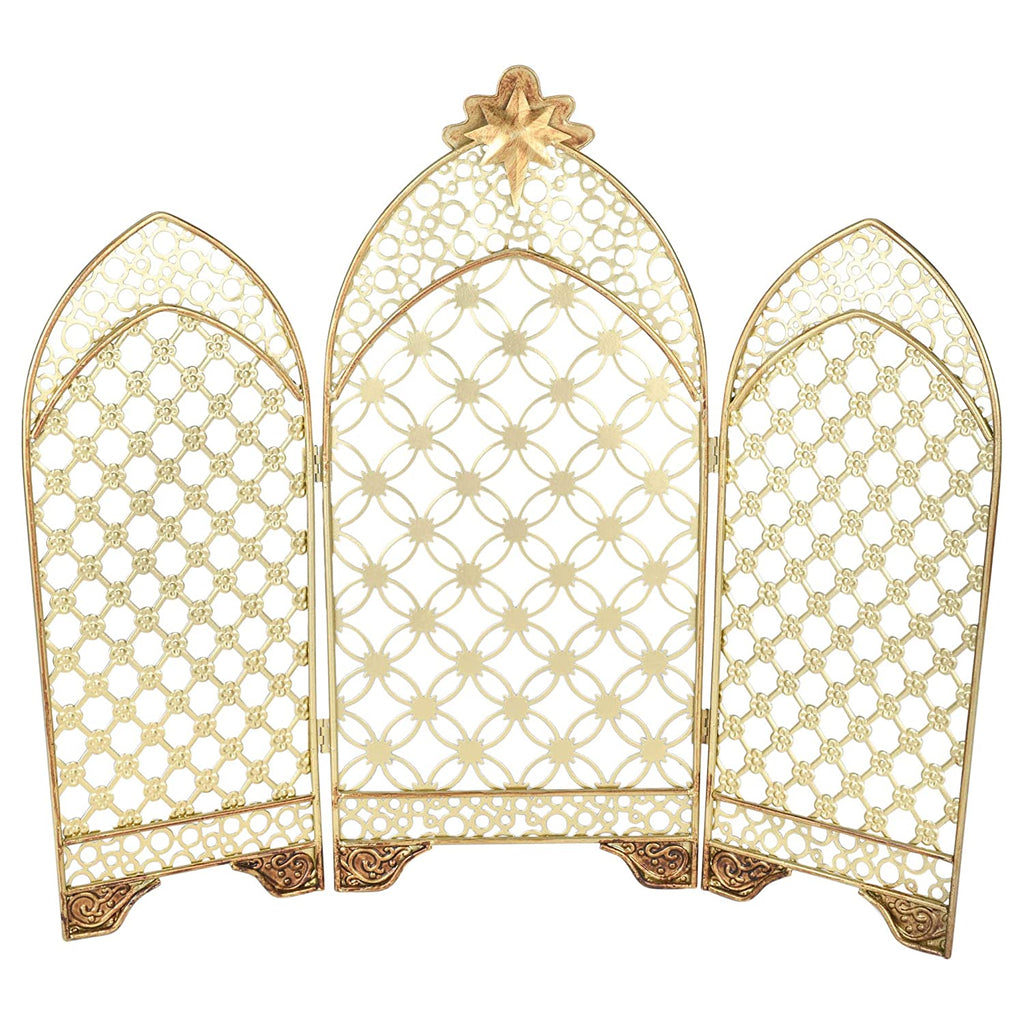 Roman <br> Triptych <br> 16" Gold Backdrop for Nativity Sets