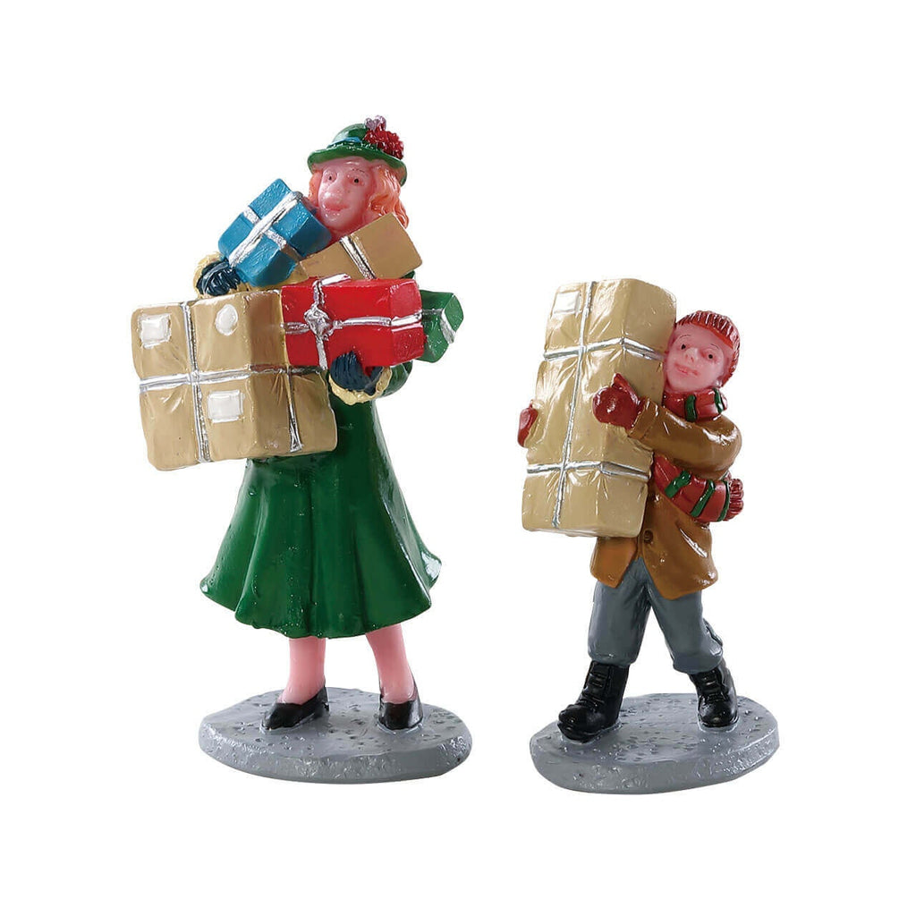 Lemax Figurine<br> Christmas Rush, Set of 2