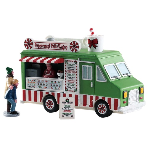 Lemax Table Piece <br> Peppermint Food Truck