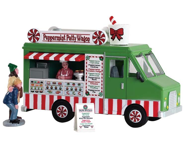 Lemax Table Piece <br> Peppermint Food Truck